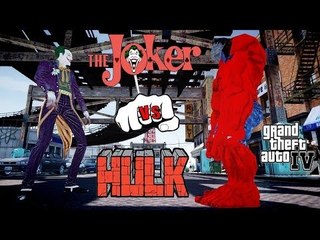 INJUSTICE JOKER VS RED HULK - GREAT BATTLE - GTA 4