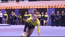 Gymnast performs amazing floor routine