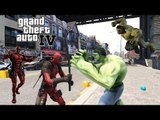 Deadpool vs HULK - EPIC BATTLE - Grand Theft Auto