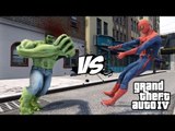 SPIDERMAN VS THE INCREDIBLE HULK - EPIC BATTLE - GTA IV