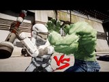 SPARTAN WHITE (HALO REACH) VS HULK  -  EPIC BATTLE - Grand Theft Auto IV