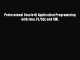 (PDF Télécharger) Professional Oracle 8i Application Programming with Java PL/SQL and XML [PDF]