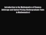 Introduction to the Mathematics of Finance: Arbitrage and Option Pricing (Undergraduate Texts