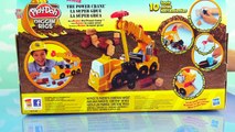 Play Doh Diggin Rigs Buster The Power Crane Playset Kids Toy Review [Tonka Chuck] [Hasbro]