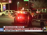 Man shot outside Phoenix gas station