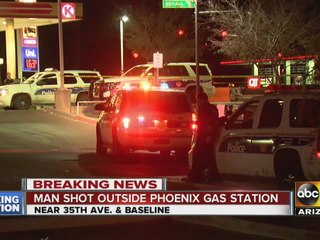Man shot outside Phoenix gas station