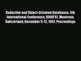 [PDF Download] Deductive and Object-Oriented Databases: 5th International Conference DOOD'97