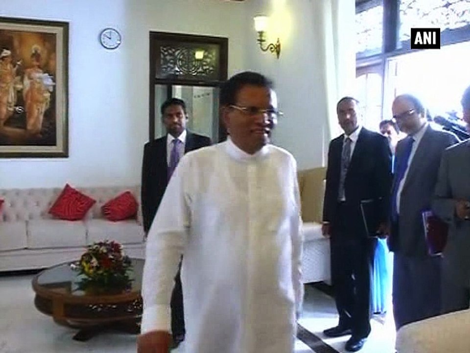 Swaraj calls on Sri Lankan President Sirisena