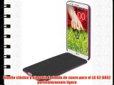 StilGut UltraSlim funda de cuero genuino para LG G2 D802 púrpura