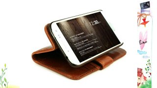 Tuff-Luv Bookstyle - Funda con soporte integrado para Samsung Galaxy S5 marrón