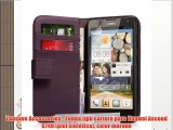 Yousave Accessories - Funda tipo cartera para Huawei Ascend G740 (piel sintética) color morado