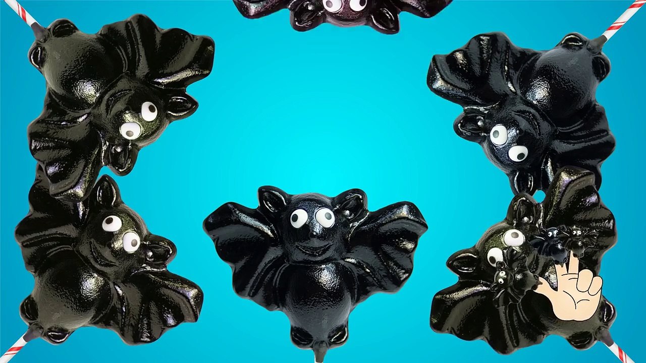 Bat ♥ Finger Family Candy Lollipops Daddy Finger Song