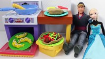 Frozen Play Doh Meal Makin Kitchen Playset Play Dough Kitchen Cocinita de Juguete con Plastilina