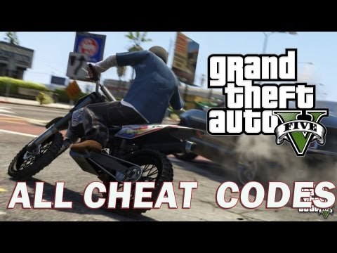 GRAND THEFT AUTO V: ALL CHEAT CODES (PS3 / XBOX 360)