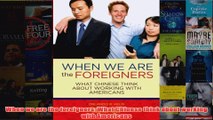 Download PDF  When we are the foreigners What Chinese think about working with Americans FULL FREE