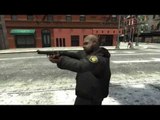 GTA IV 4 Mod Weapon M9 Beretta AND Mod Player Black Police Uniforms