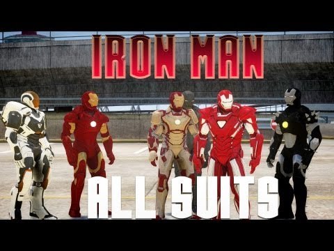 ALL IRON MAN SUITS (31 ARMORS) IN GTA IV