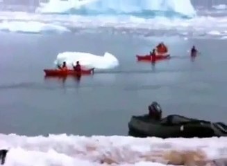 НЕОБЫЧНЫЕ ЯВЛЕНИЯ ПРИРОДЫ, ОБВАЛ ЛЕДНИКА И ШТОРМ