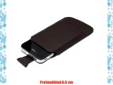 Ednet - Funda de piel para iPhone 5 de Apple color marrón