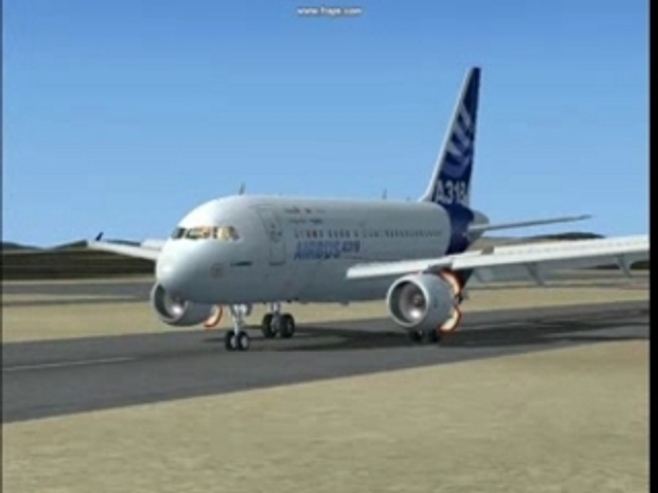 Kiss landing en A318
