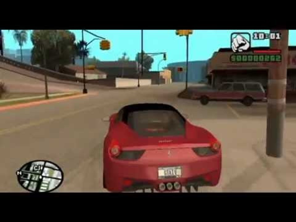 GTA SA Mod Car Ferrari 458 Italia
