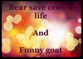 Bear saves crow and funny goat,funny videos,funny animals ,lol, funny clips, comedy movies, funny pictures, funny images, funny pics,funny