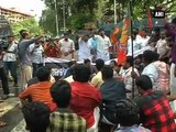 BJP protests against solar scam