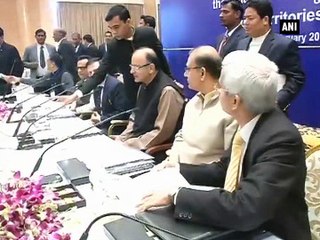 Jaitley, MoS Finance Sinha hold pre-Budget meetings