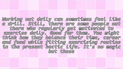 Motivational Secrets to Working Out