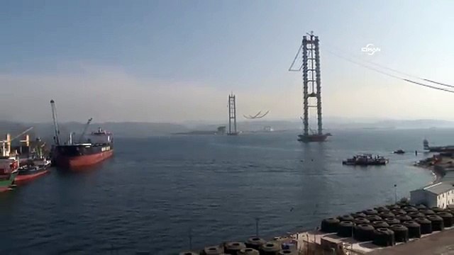 Körfez Geçiş Köprüsü'nde kopan kedi yolu yeniden yapılıyor