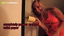 Tuvalet kağıdına biber gazı sıkılırsa Videosu