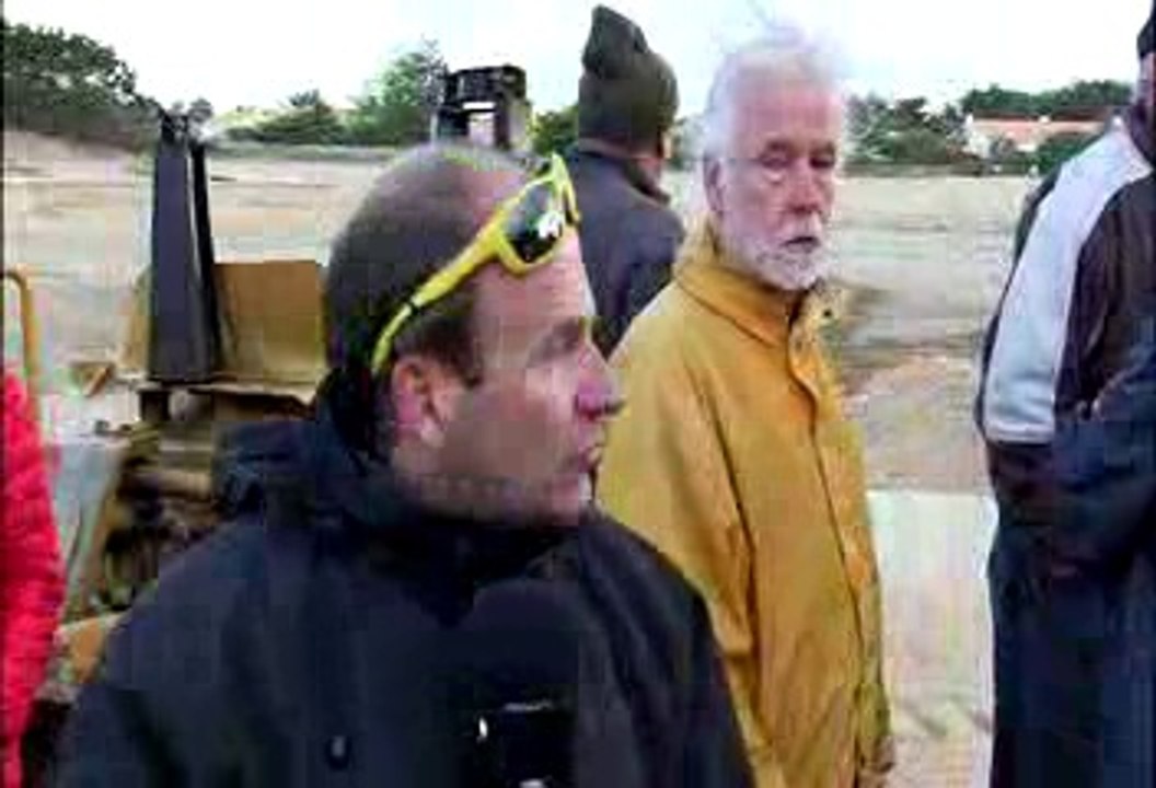 Blocage chantier Plan d'eau