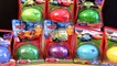 8 Cars Surprise Eggs Cars 2 HOLIDAY Edition EASTER Egg Sally, Lightning McQueen, Snot Rod