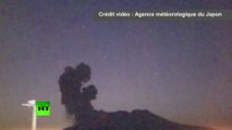 Japon : un volcan en éruption à 50km d'une centrale nucléaire