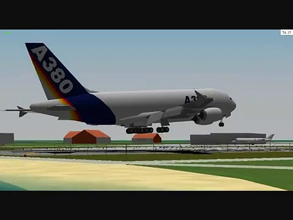 Boeing 747 cross-wind Landing