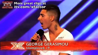 George Gerasimous audition The X Factor 2011 itv.com/xfactor