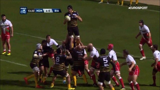 SITE OFFICIEL STADE MONTOIS RUGBY - ESSAI 1 TAULANGA - SMR vs Bo 05 02 2016