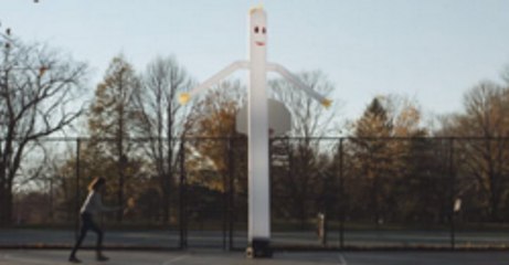 One Girl's Basketball Skills Are No match For This Mighty Inflatable Tube Man