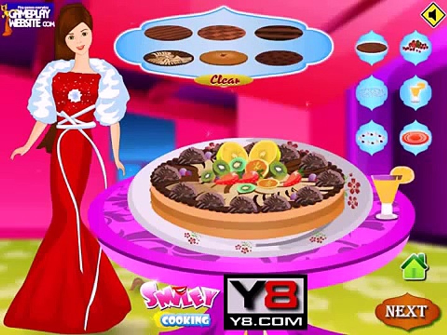Barbie Apple Pie Decoration Video Game Cooking Gameplay Baby Games