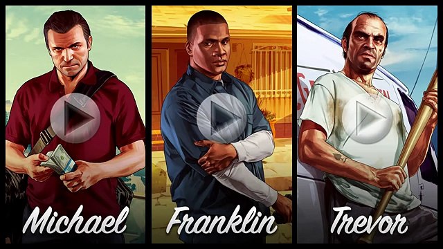 Grand Theft Auto V- Michael. Franklin. Trevor