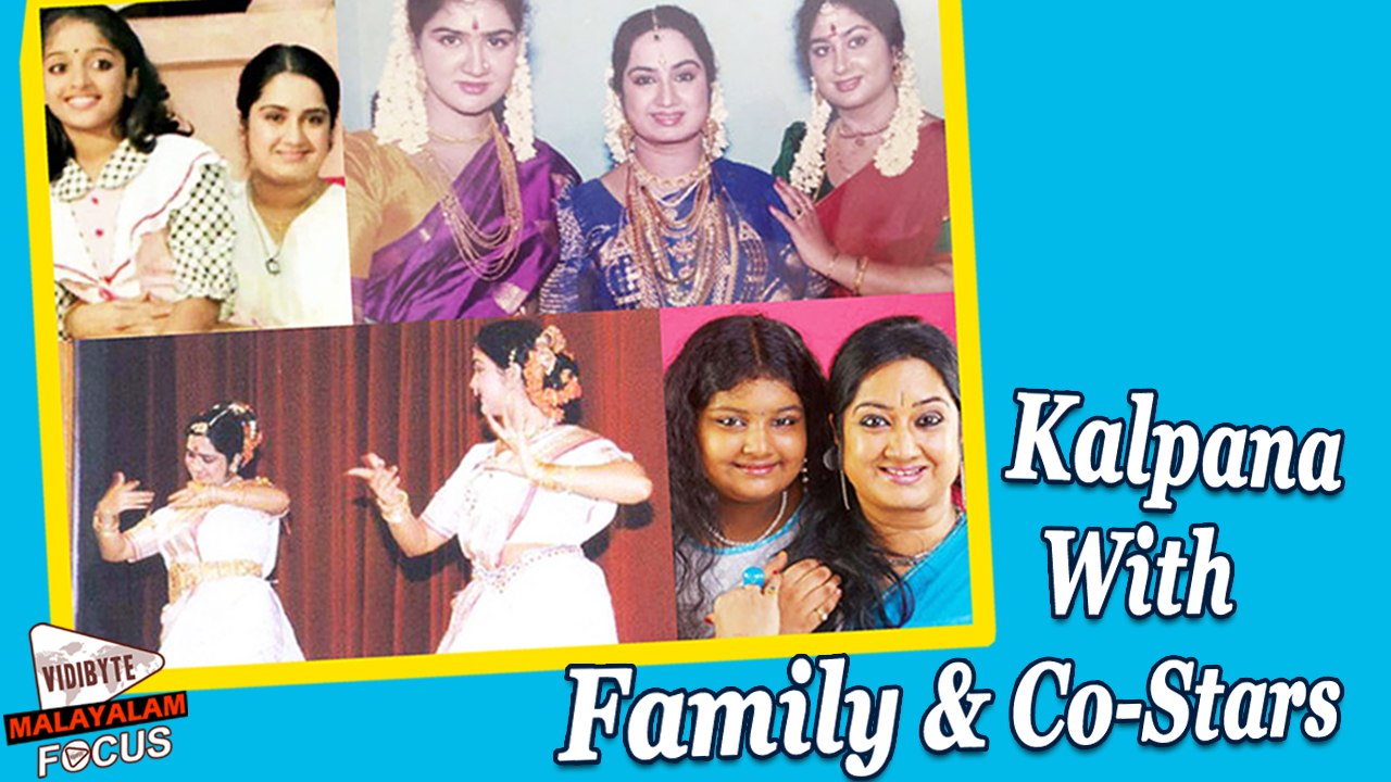 Kalpana With Family & Co-Stars || Malayalam Focus
