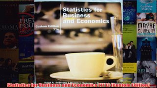Download PDF  Statistics for Business and Economics 11 E Custom Edition FULL FREE