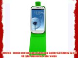 Samrick - Funda con tapa para Samsung Galaxy S3/Galaxy S3 LTE 4G (piel sintética) color verde