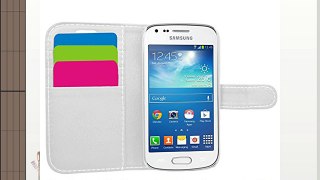 Samrick Executive - Funda con tapa para Samsung S7580 Galaxy Trend Plus (piel incluye tarjetero)