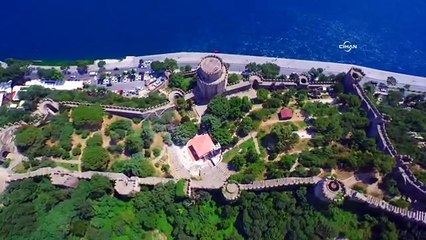 Rumeli Hisarı'nın havadan muhteşem görüntüleri