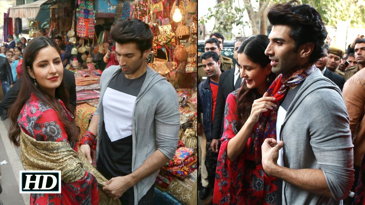 Caught Katrina and Aditya shopping at Delhis Janpath Marg