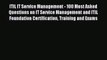 (PDF Download) ITIL IT Service Management - 100 Most Asked Questions on IT Service Management