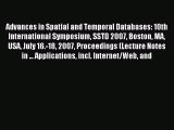 (PDF Download) Advances in Spatial and Temporal Databases: 10th International Symposium SSTD