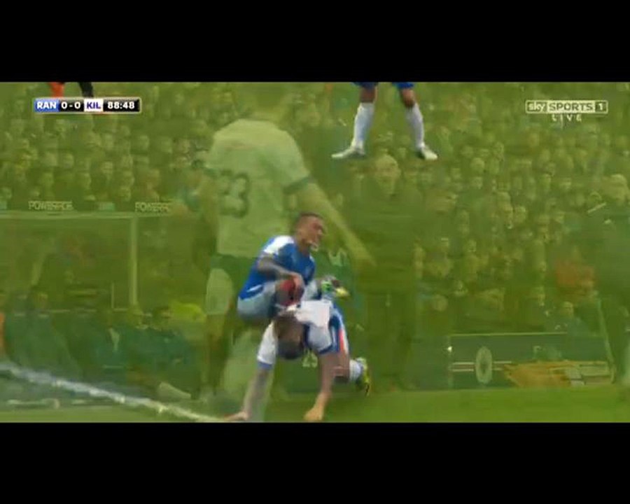 Red Card Kallum Higginbotham - Rangers 0-0 Kilmarnock (06.02.2016) Scottish Cup