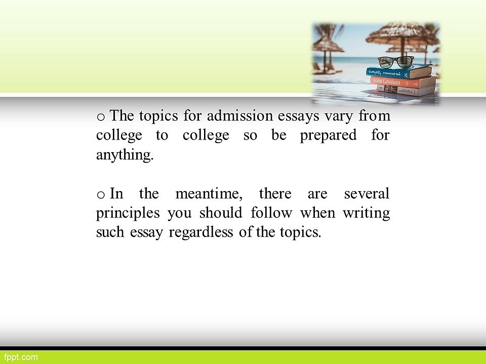 How to Write a Successful Admission Essay